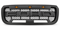 KRN-FD-106-1 complete grille with FORD letters and three amber lights - white background