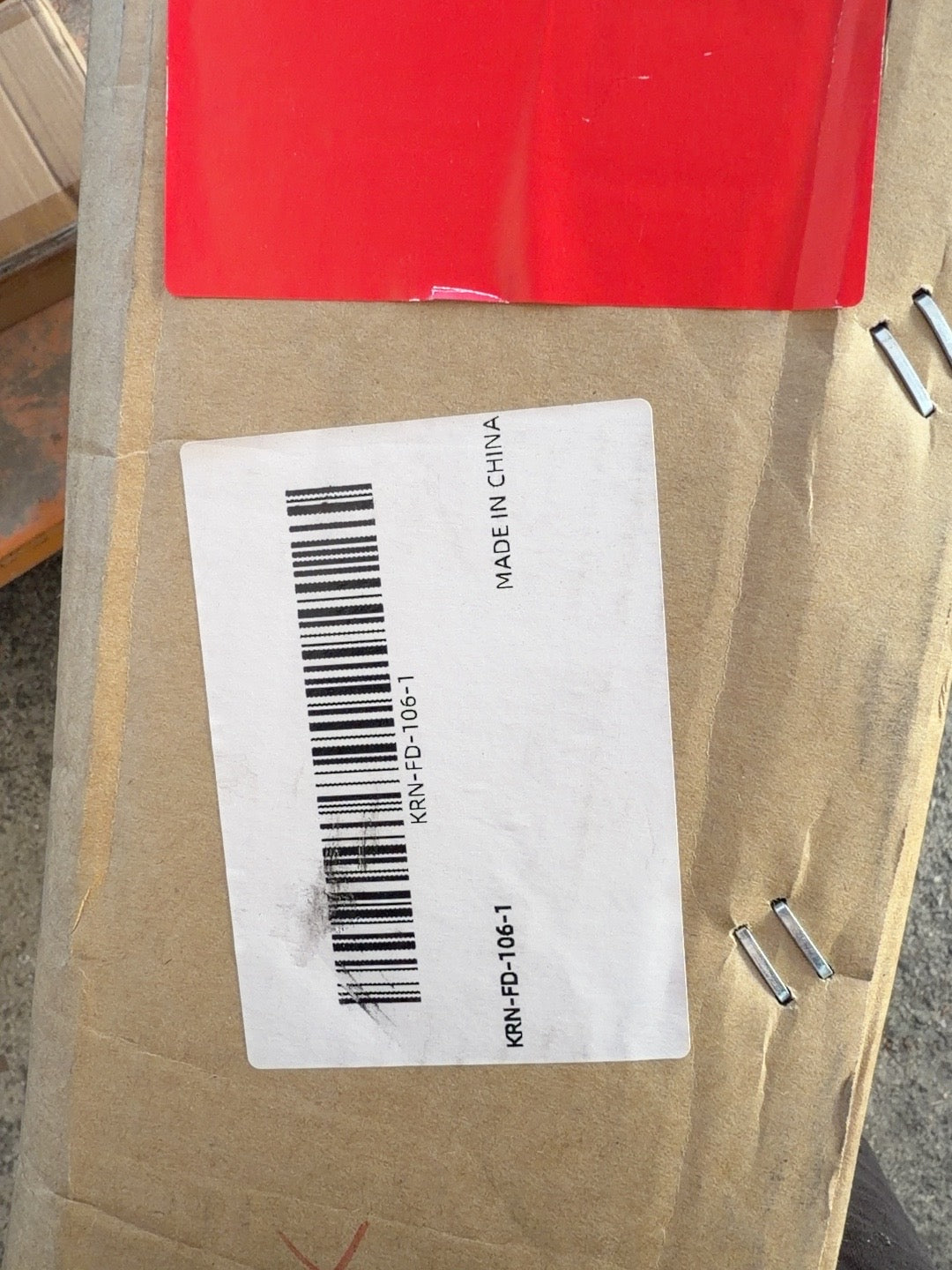KRN-FD-106-1 carton identification label