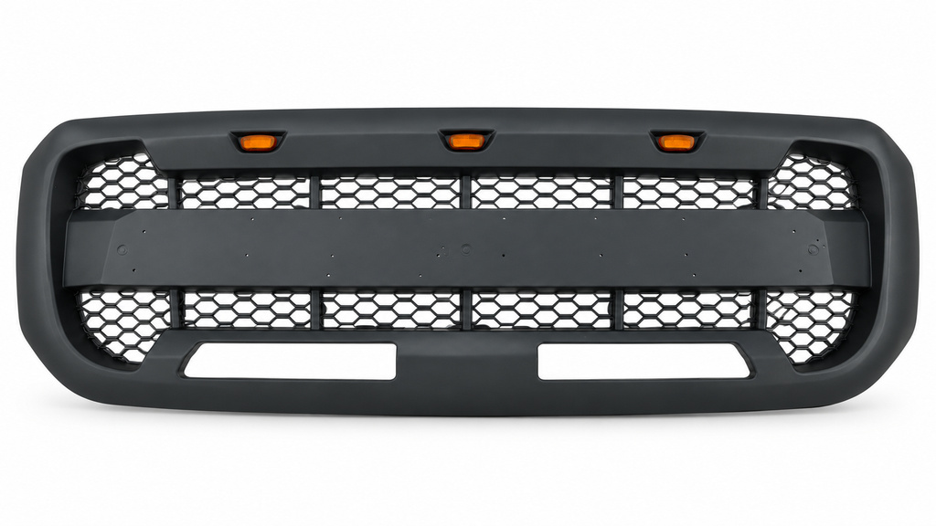 KRN-FD-106-1 grille with three amber lights - white studio background