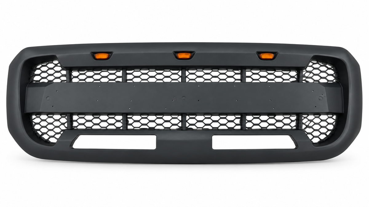 KRN-FD-106-1 grille with three amber lights - white studio background