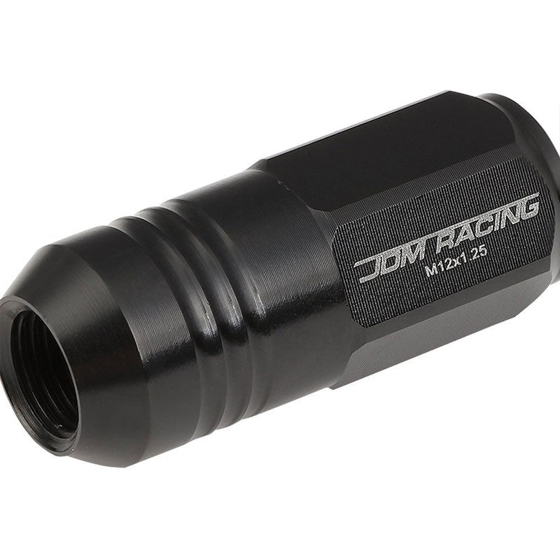 LN-ZTL-9020-125-BK black M12x1.25 closed-end lug nuts - detail