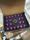 Purple M12x1.5 20-piece closed-end lug nut kit with installation adapter - LN-ZTL-9020-15-PP
