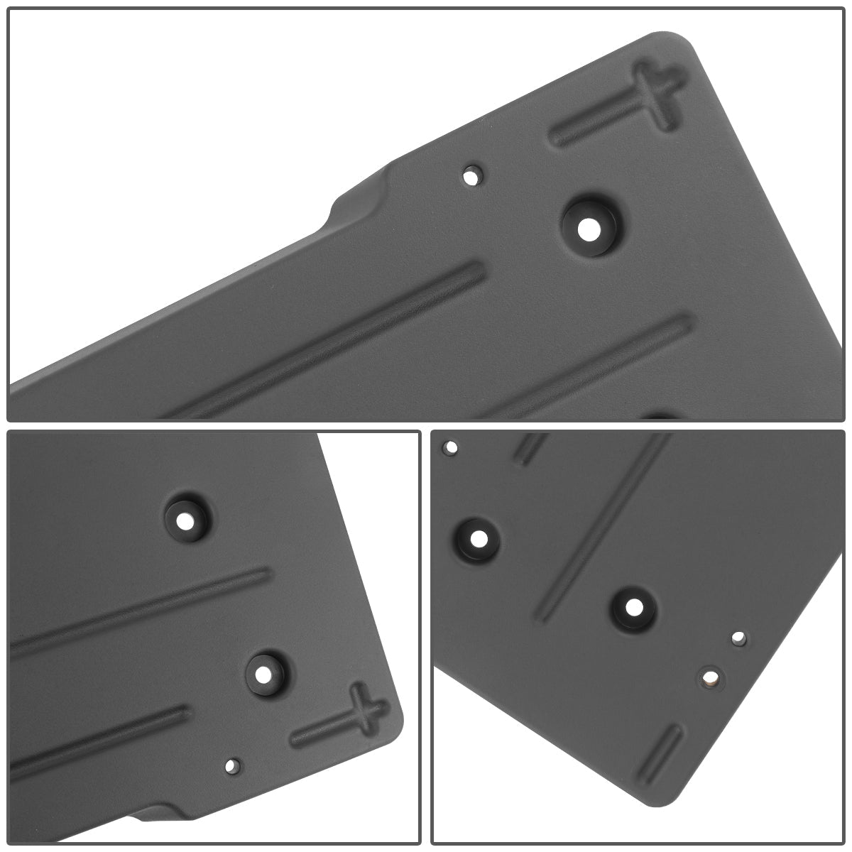 2019-2021 BMW X5 G05 M Sport Front License Plate Bracket - Black