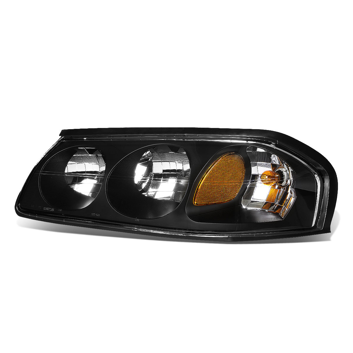 2000–2005 Chevrolet Impala driver-side black headlight — supplier catalog photo 1