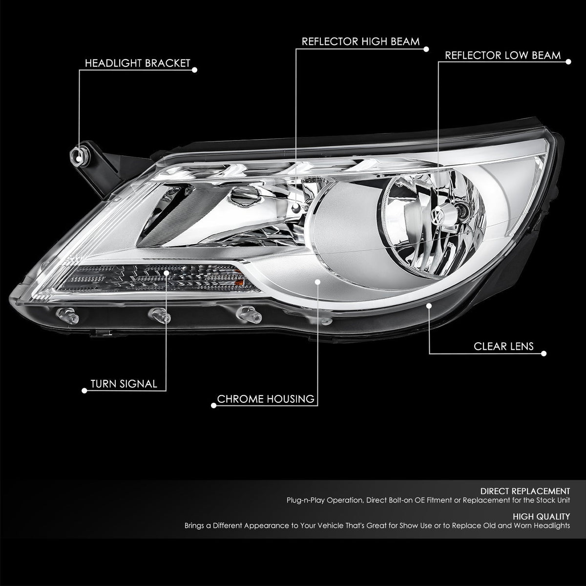 OEM-HL-0185-L single headlight