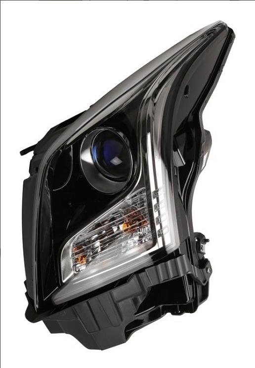 23236365 | 13-19 cadillac ats left driver side headlight black housing headlight