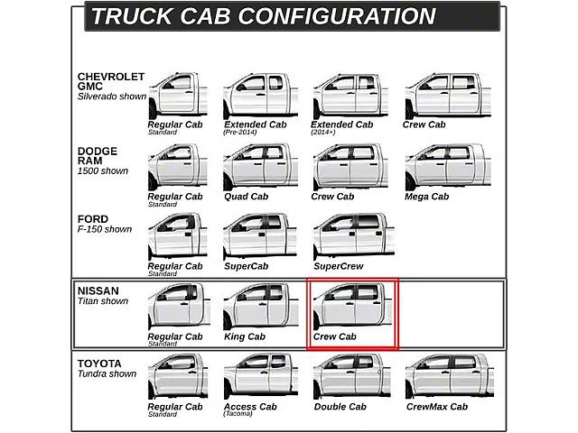 04-15 Nissan titan Crew 3 " INCH cab Chrome oval running boards