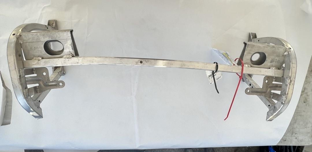 # 09-13 chevy corvette 04-09 cadillac XLR front bumper impact bar skid plate aluminum OEM Part 36x14 inches