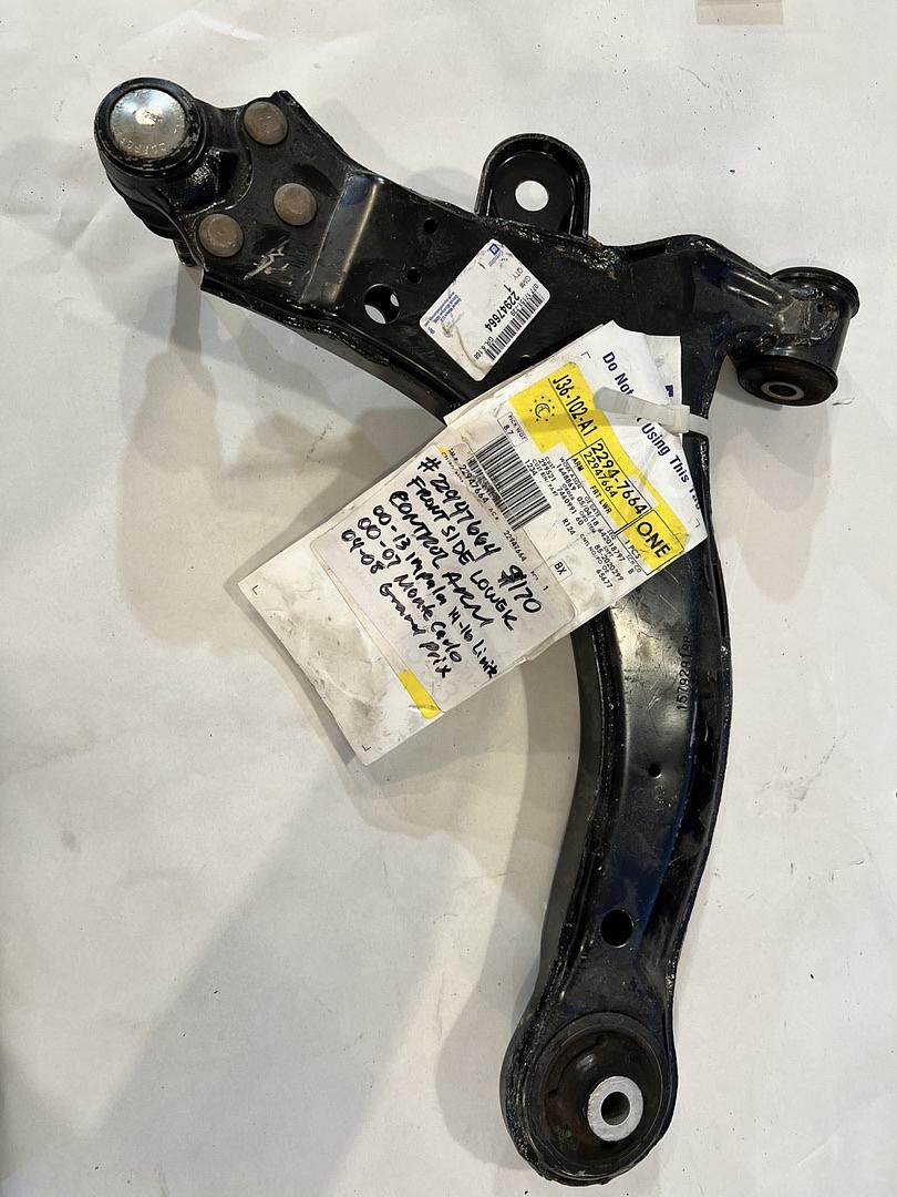 22947664 | 00-13 chevy impala 14-16 impala limited 00-07 monte carlo 04-08 pontiac grand prix front driver side lower control arm