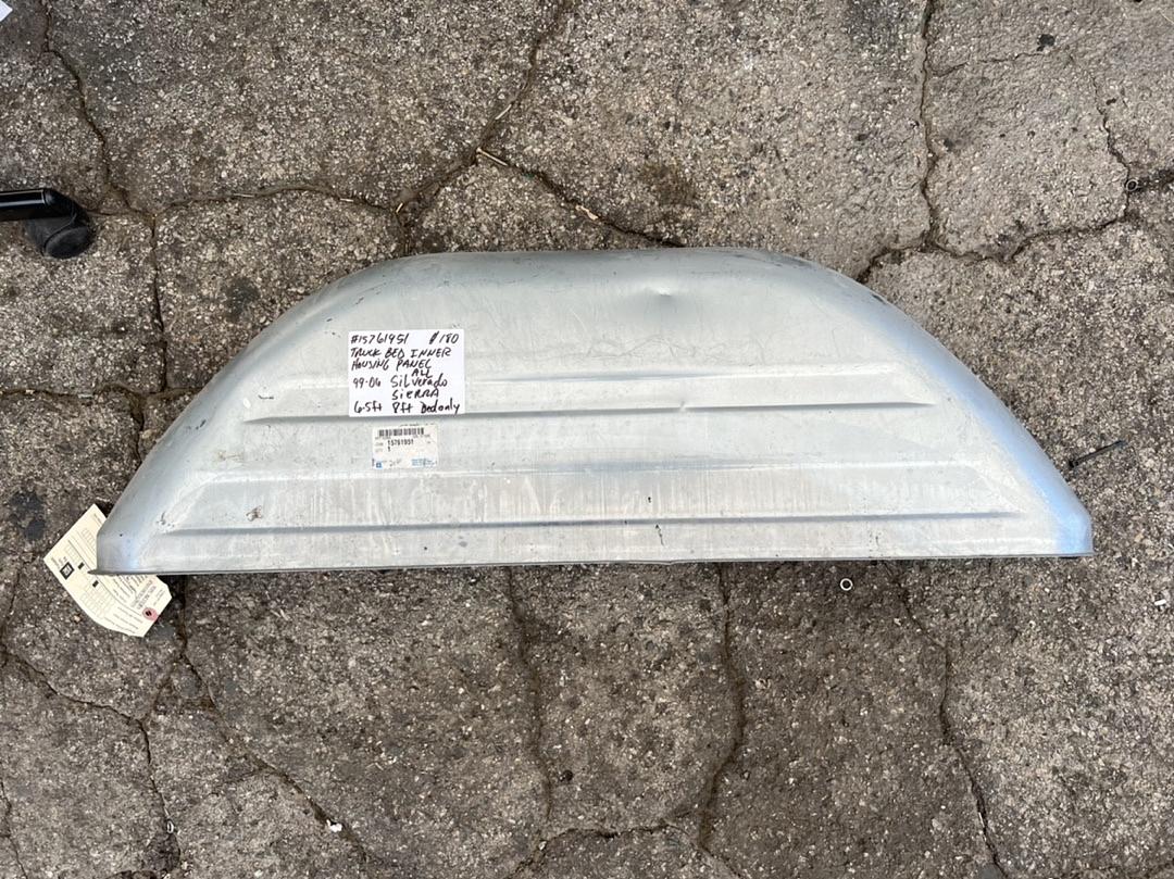 # 99-06 chevy silverado gmc sierra all 6.5ft and 8ft bed models truck bed inner housing panel 07 2500hd