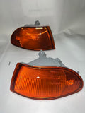 92-95 HONDA CIVIC 4 DOOR SEDAN CORNER LAMPS LIGHTS AMBER PAIR