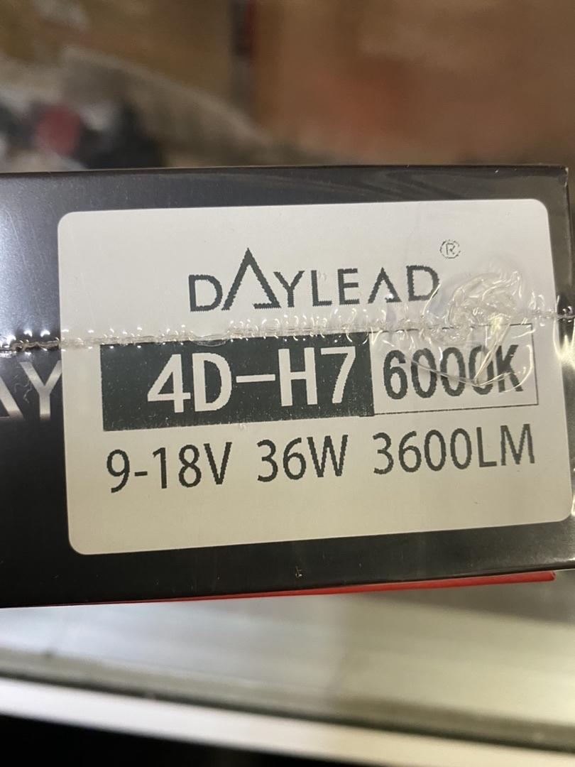 H7 4D DAY LED HEADLIGHT BULBS 6000K