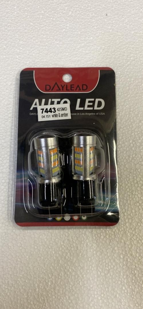 7443 LED BULBS DAYLEAD WHITE WITH AMBER SWITCHBACK TURNSIGNAL WITH DRL