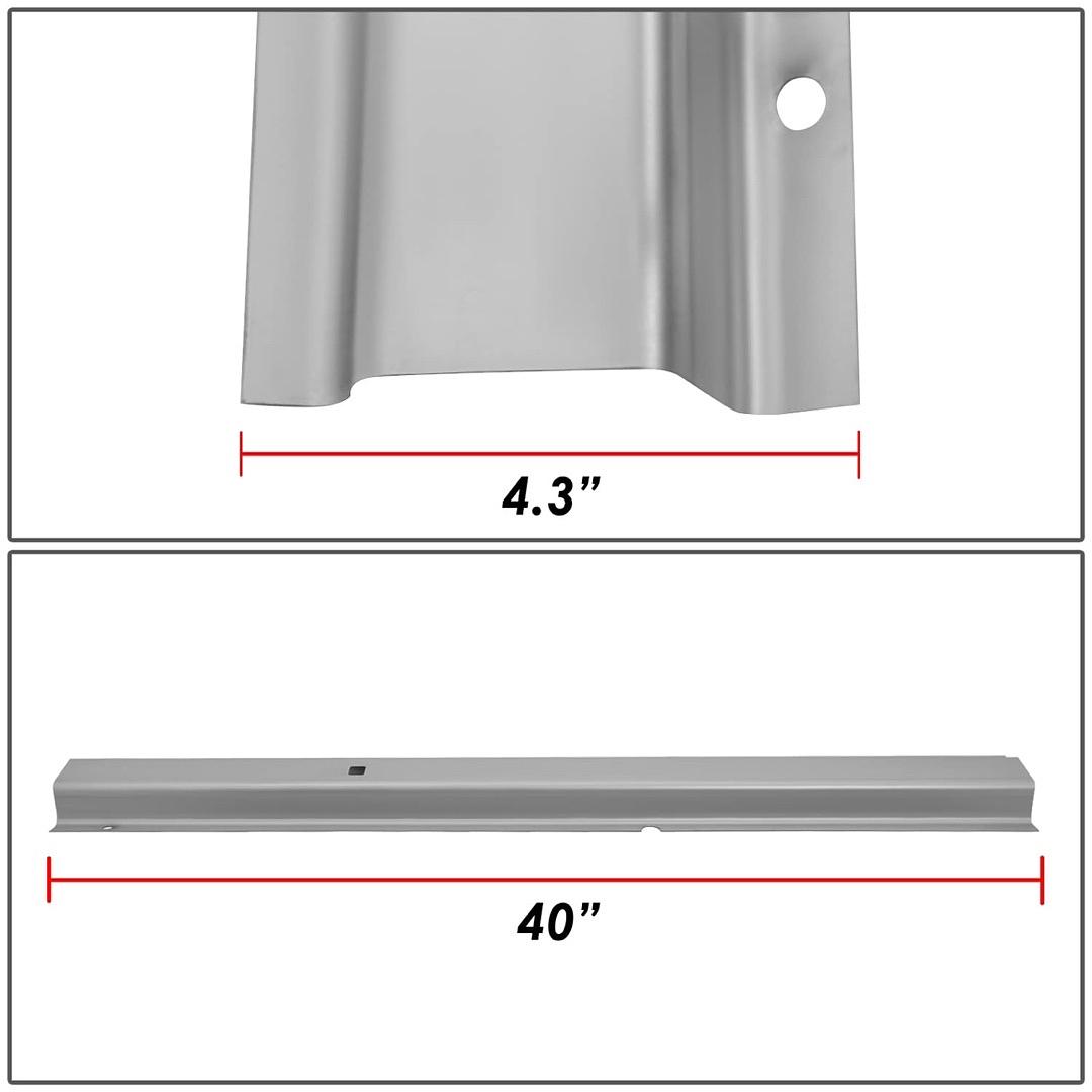 00-05 FORD EXCURSION SILVER ROCKER PANELS