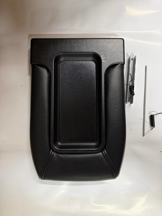 01-07 Chevy Silverado Center Console Lid Kit Arm Rest Latch Black