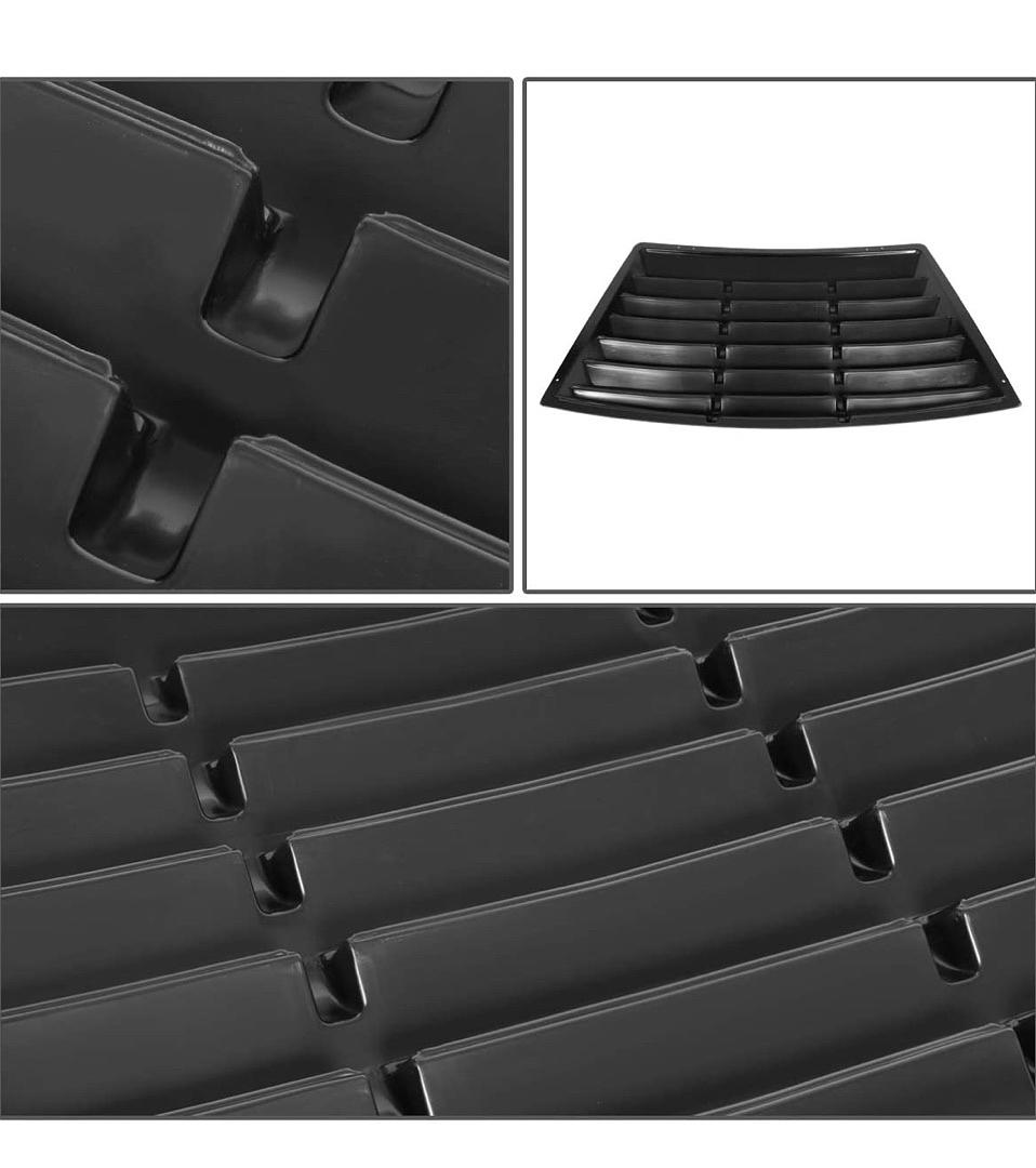 79-93 FORD MUSTANG FASTBACK BLACK WINDOW LOUVER