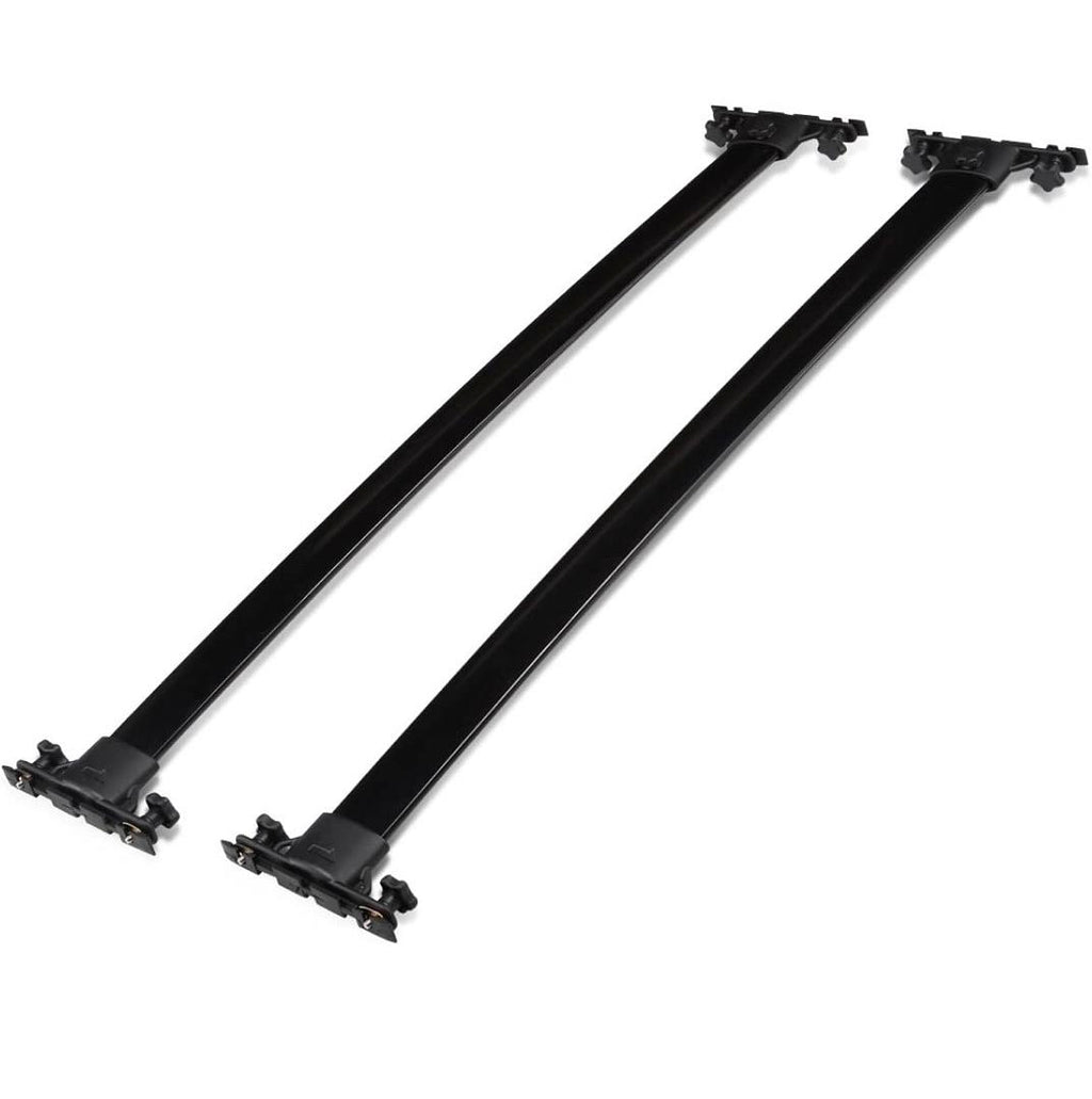 01-07 TOYOTA HIGHLANDER BLACK ALUMINUM TOP RAIL ROOF RACK CROSS BAR