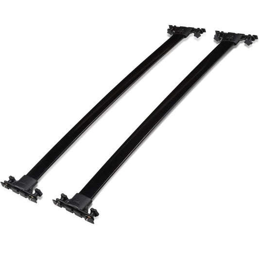 01-07 TOYOTA HIGHLANDER BLACK ALUMINUM TOP RAIL ROOF RACK CROSS BAR