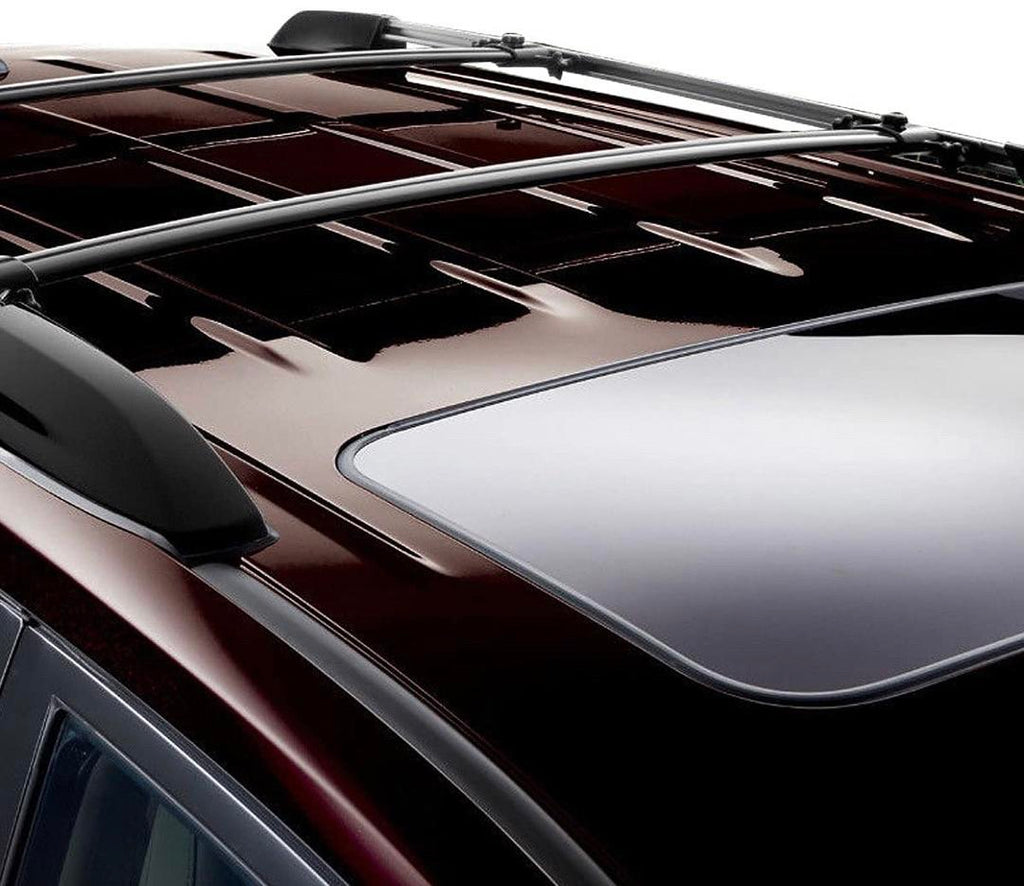 01-07 TOYOTA HIGHLANDER BLACK ALUMINUM TOP RAIL ROOF RACK CROSS BAR