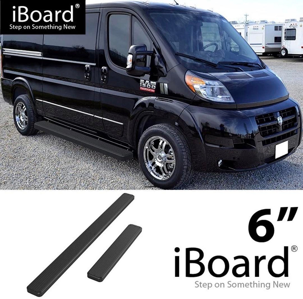 14-26 DODGE PRO MASTER 6” BLACK RUNNING BOARDS 77” LENGTH