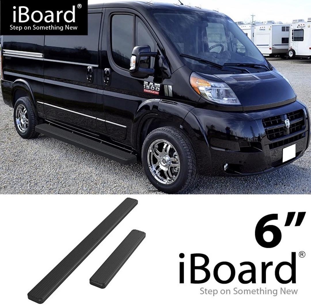 14-26 DODGE PRO MASTER 6” BLACK RUNNING BOARDS 77” LENGTH