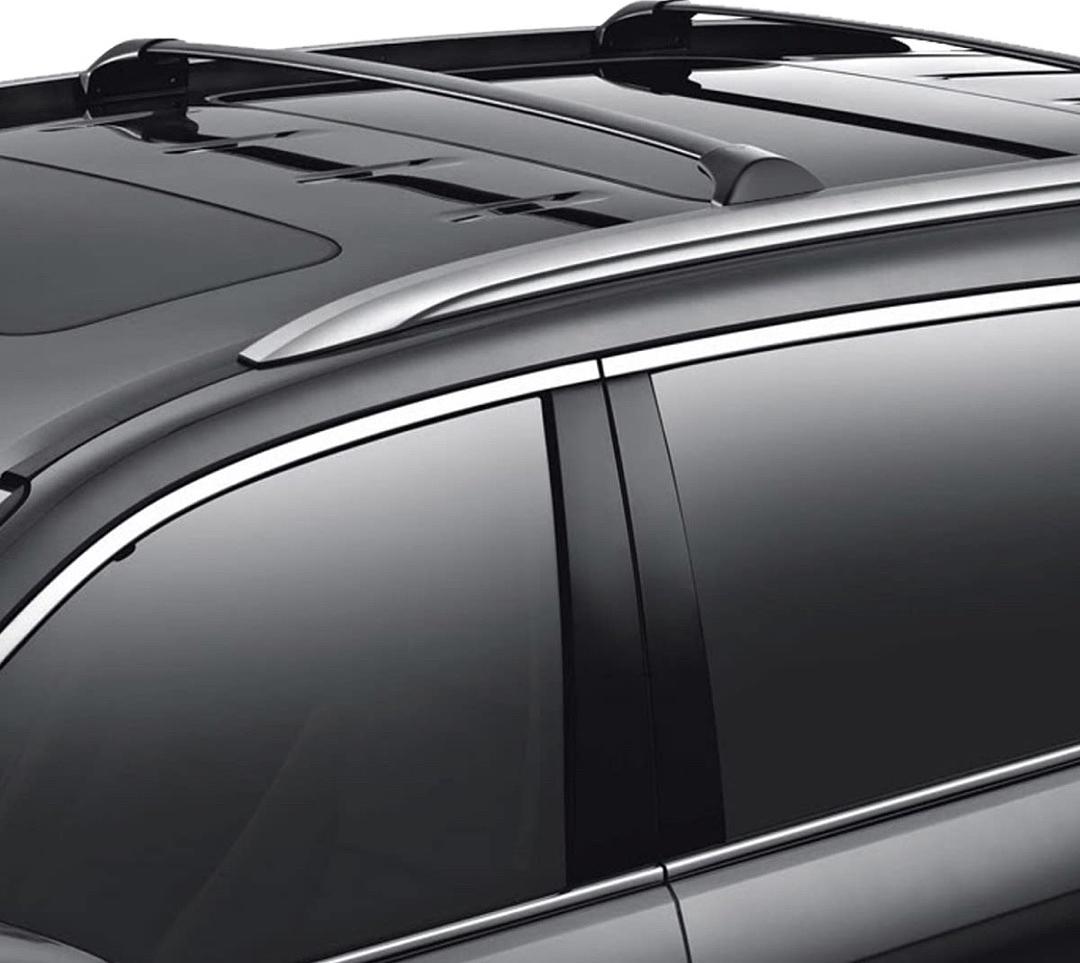 14-18 ACURA MDX BLACK ALUMINUM TOP RAIL ROOF RACK CROSS BAR