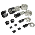 Steel Braided Hose Kit Radiator Vacuum Heater Fuel Line Braided Hose Sleeving Kit - Stainless Steel