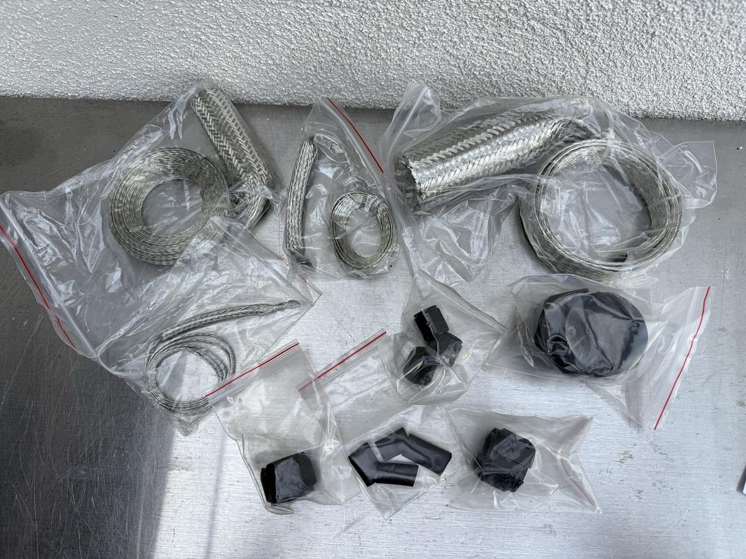 Steel Braided Hose Kit Radiator Vacuum Heater Fuel Line Braided Hose Sleeving Kit - Stainless Steel