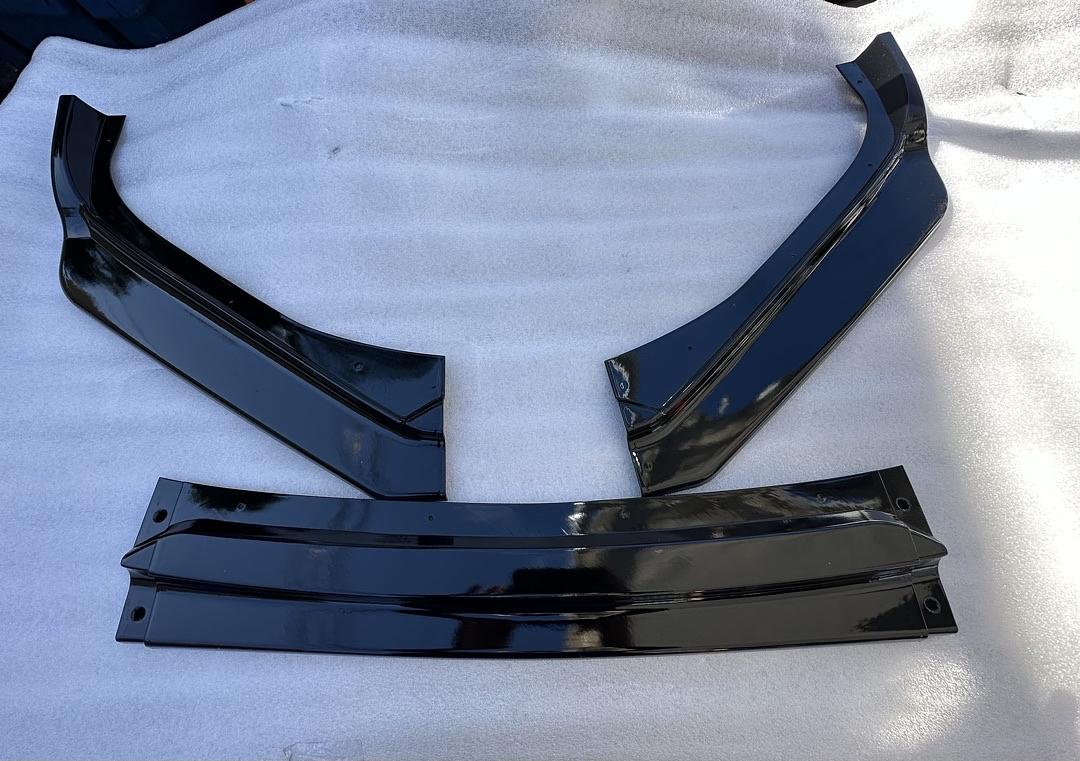 17-18 HYUNDAI ELENTRA 3PC WITH VERTICAL STABLIZERS GLOSSY FRONT BUMPER LIP