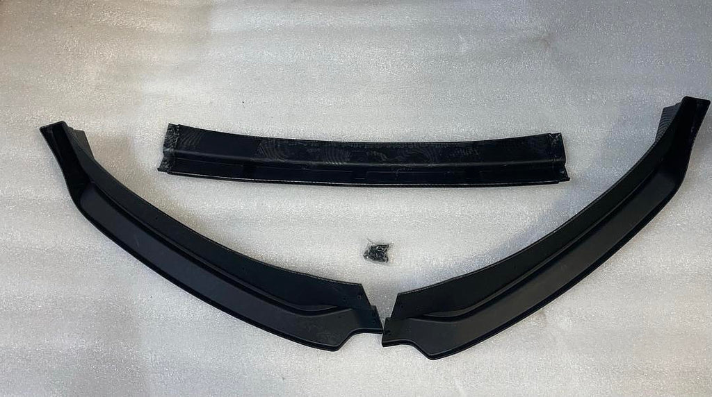 17-18 HYUNDAI ELENTRA 3PC WITH VERTICAL STABLIZERS GLOSSY FRONT BUMPER LIP