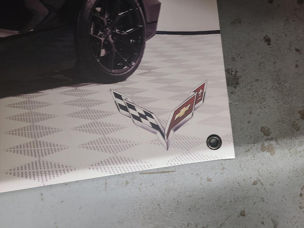 Corvette C8 Poster - Black