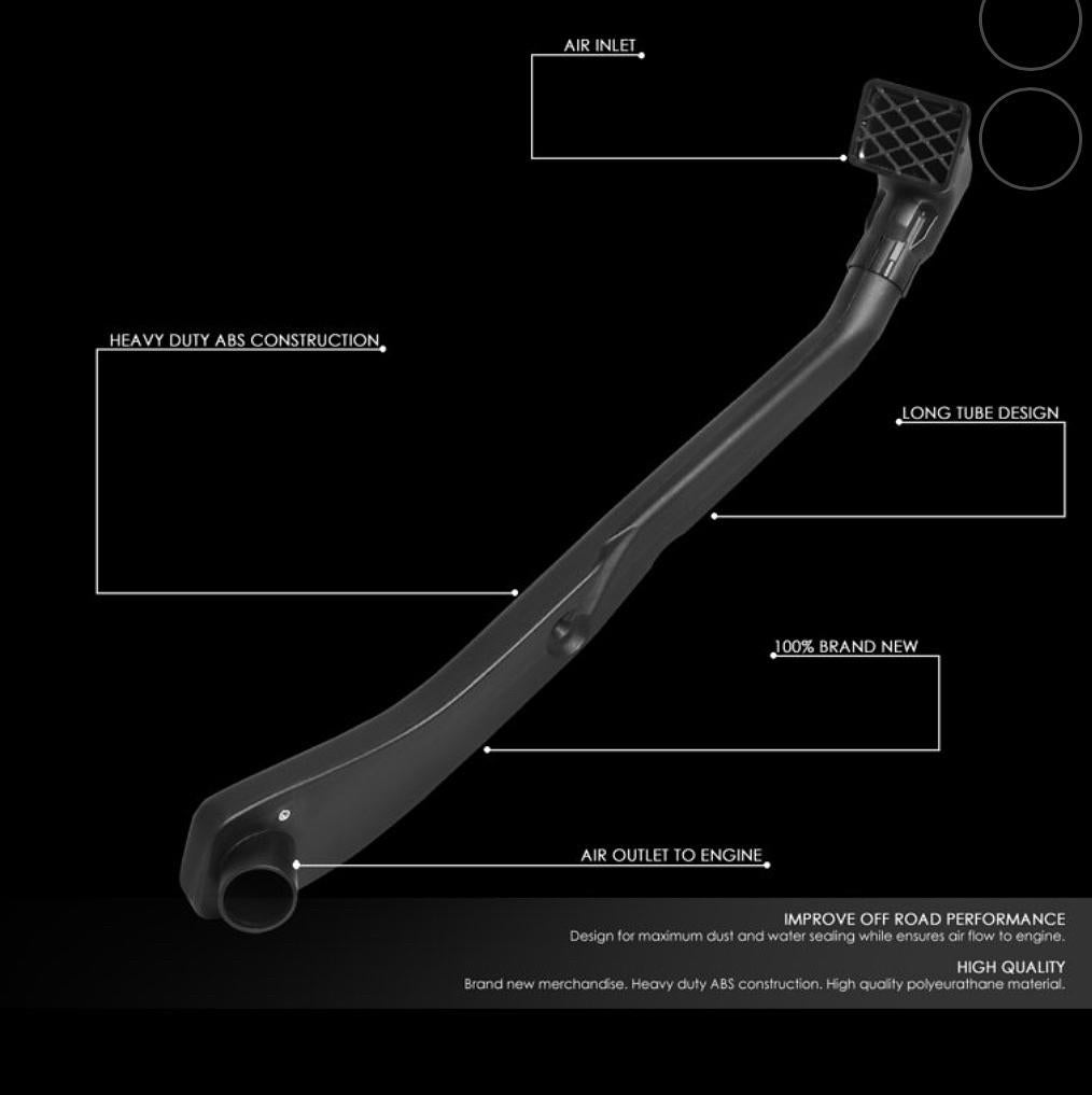 FOR 1999 TO 2006 JEEP WRANGLER TJ 4X4 ABS SAFARI COLD AIR INTAKE SNOKEL SYSTEM KIT 00 01 02 03 04 05