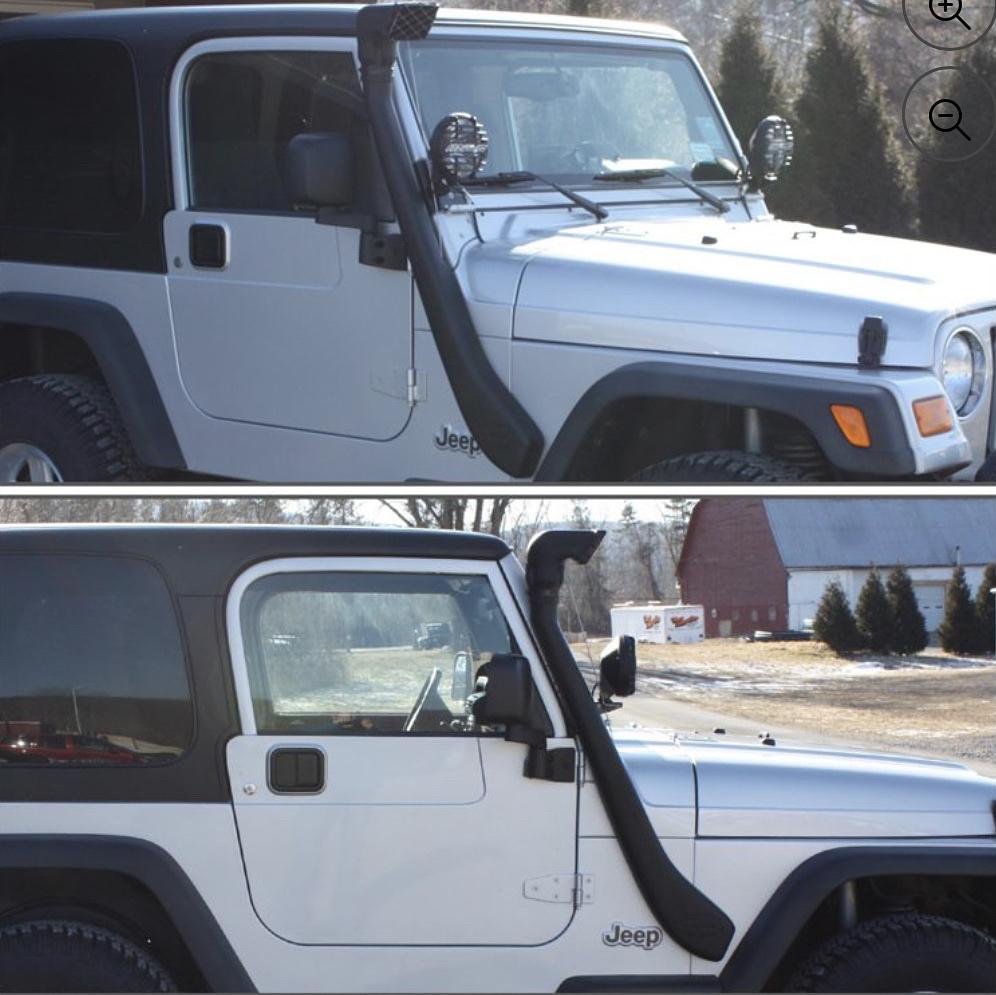 FOR 1999 TO 2006 JEEP WRANGLER TJ 4X4 ABS SAFARI COLD AIR INTAKE SNOKEL SYSTEM KIT 00 01 02 03 04 05