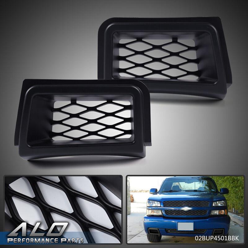 BLACK AIR DUCTS FRONT BUMPER CALIPER SS STYLE FIT FOR 2003-2006 CHEVY SILVERADO 1500 07 CLASSIC