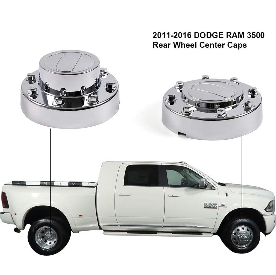 11-16 RAM 3500 DUALLY MODLES ALCOA WHEEL RIM CENTER CAP SET