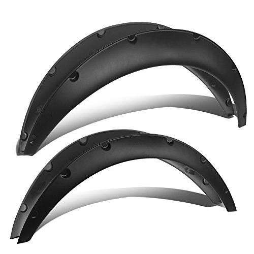 4PC WHEEL FENDER FLARES [REAR WHEEL DRIVE MODELS]BLACK