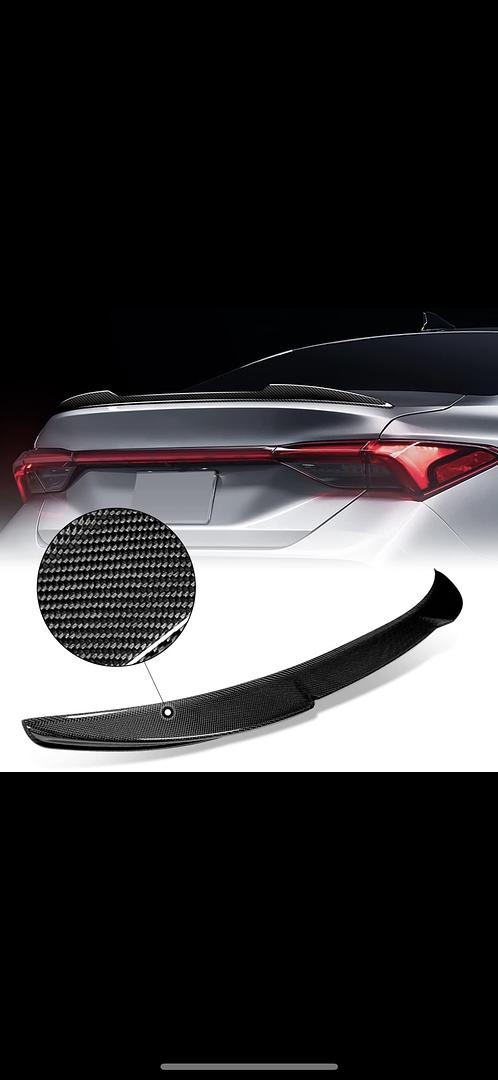 2019-2022 AVALON V-STYLE CARBON FIBER REAR TRUNK SPOILER WING