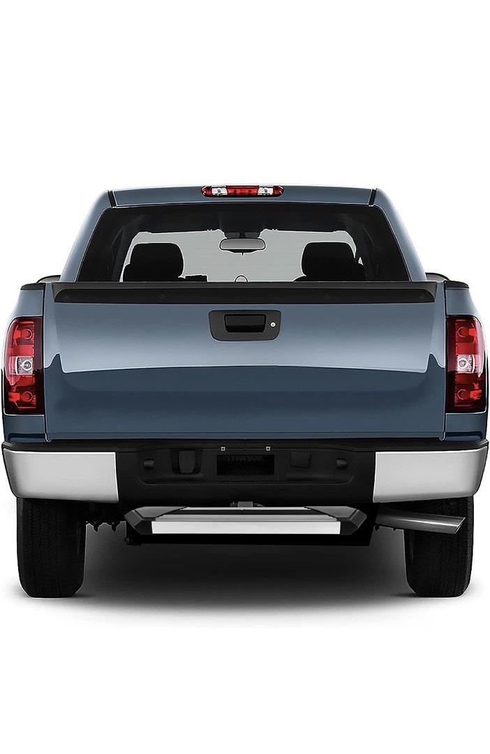 FITS 2 INCHES RECEIVERS, 35" X 6.25" STAINLESS STEEL POLISHED TRAILER TRUCK TOWING HITCH STEP BLACK/CHROME