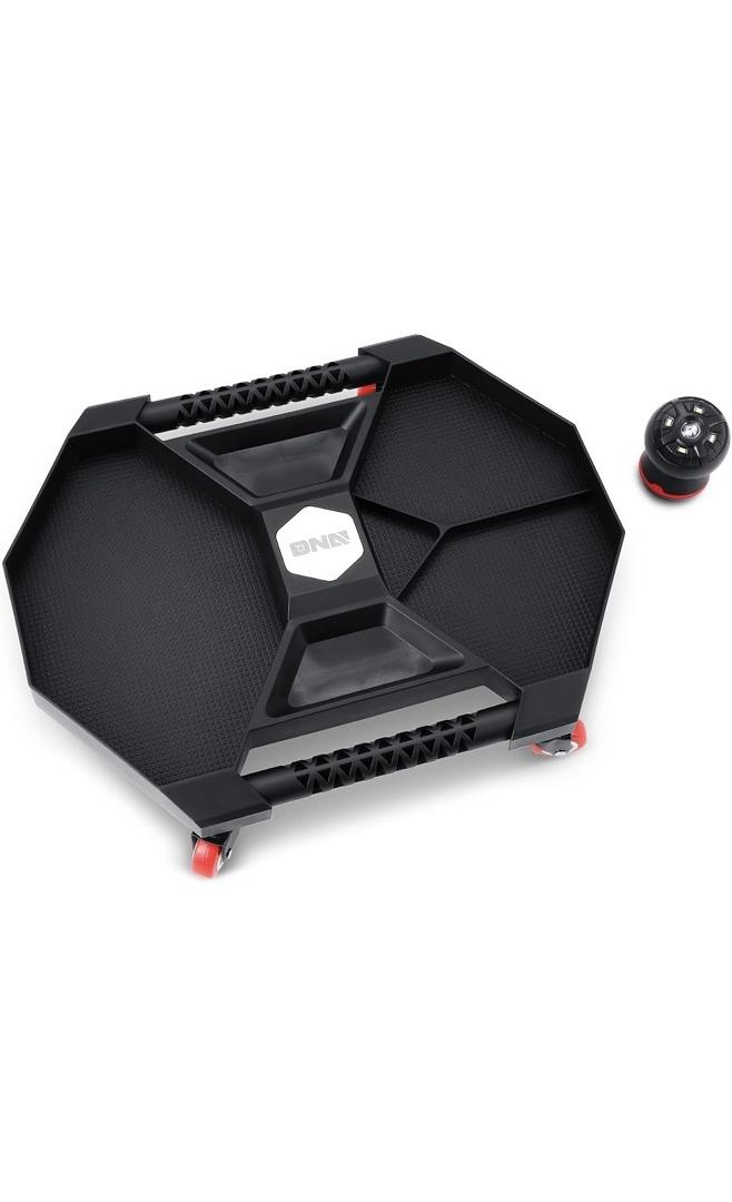 AUTOMOTIVE ROLLING TOOL CREEPER WITH LAMP, 4 X 2" SWIVEL CASTERS, 30 LBS LOAD CAPACITY, BLACK