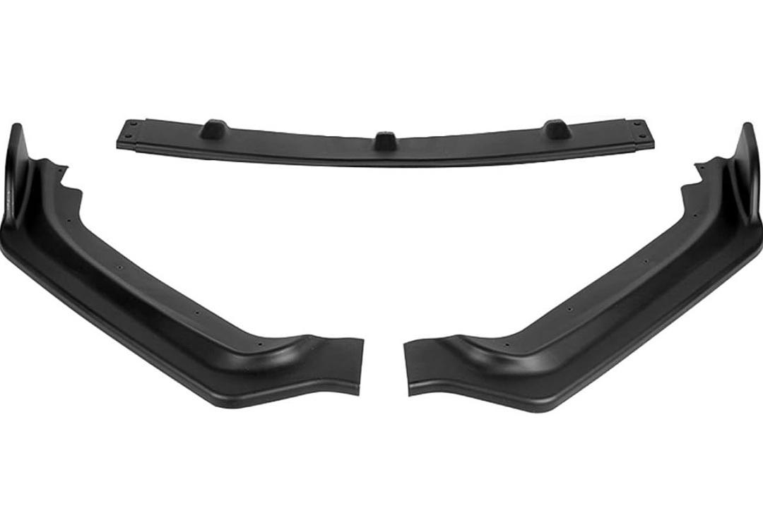 17-20 INFINITI Q60 COUPE FRONT BUMPER LIP V-STYLE MATTE BLACK FINISH