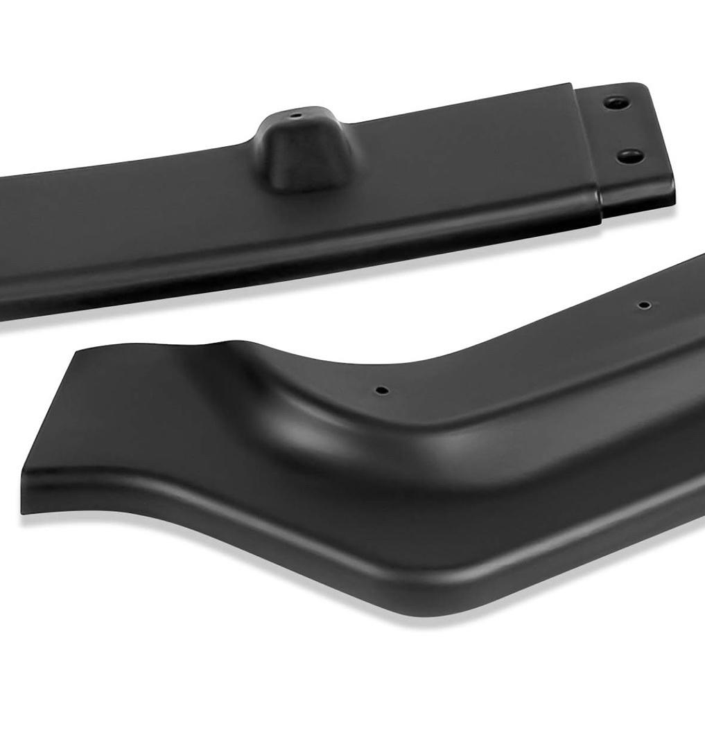 17-20 INFINITI Q60 COUPE FRONT BUMPER LIP V-STYLE MATTE BLACK FINISH