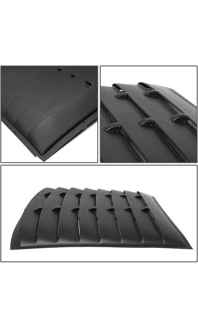 05-14 FORD MUSTANG COUPE) QUARTER SIDE WINDOW LOUVERBLACK