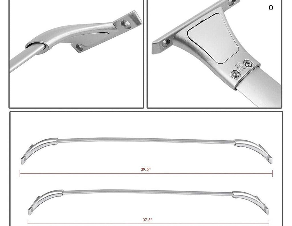 14-18 NISSAN ROGUE OE STYLE ALUMINUM TOP RAIL ROOF RACK CROSS BAR CARGO