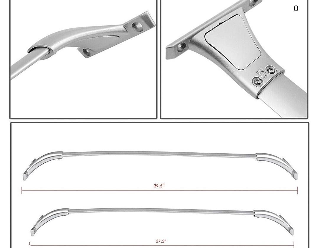 14-18 NISSAN ROGUE OE STYLE ALUMINUM TOP RAIL ROOF RACK CROSS BAR CARGO