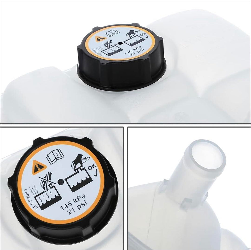 COOLANT OVERFLOW RESERVOIR TANK W/ CAP COMPATIBLE WITH 13-18 FORD C-MAX / 13-16 ESCAPE / 12-18 FOCUS / 14-16 TRANSIT CONNECT