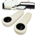 TAN GOLF CART REAR SEAT ARMREST WITH CUP HOLDER SET COMPATIBLE WITH EZGO/CLUB CAR/YAMAHA