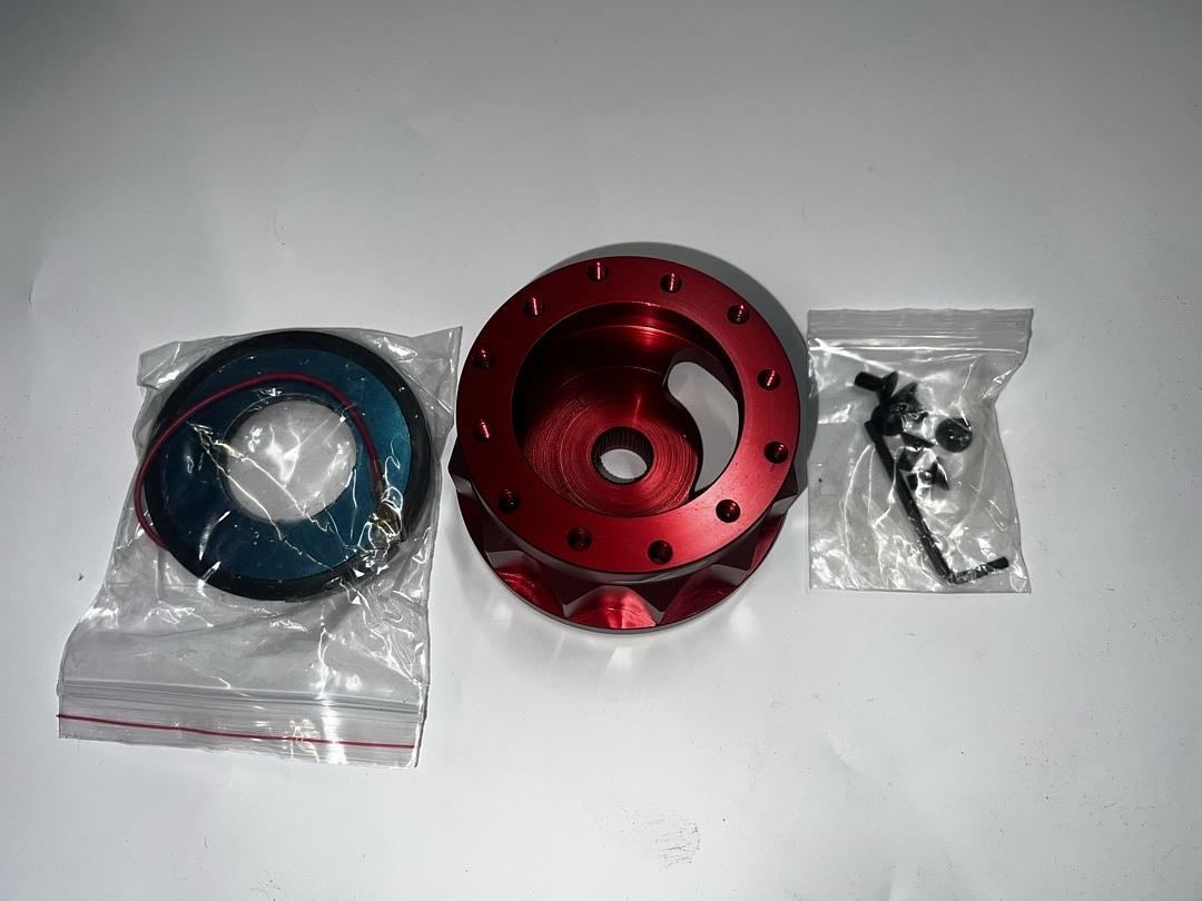 J2 ALUMINUM RED GEAR STYLE 6-BOLT WHEEL HUB ADAPTER FOR 10-17 KIA FORTE KOUP RX7 RX8 MIATA