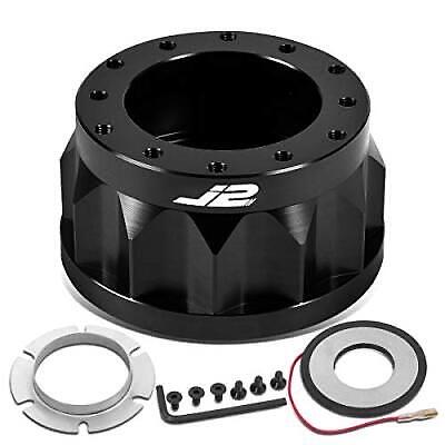 FITS ANY 70MM AND 74MM 6-BOLT PATTERN STEERING WHEEL / QUICK RELEASE 2" 6-BOLT ALUMINUM STEERING WHEEL HUB ADAPTER B...