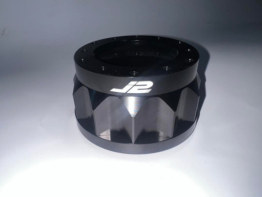 FITS ANY 70MM AND 74MM 6-BOLT PATTERN STEERING WHEEL / QUICK RELEASE 2" 6-BOLT ALUMINUM STEERING WHEEL HUB ADAPTER B...