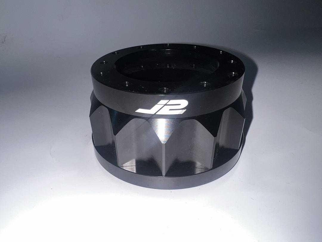 FITS ANY 70MM AND 74MM 6-BOLT PATTERN STEERING WHEEL / QUICK RELEASE 2" 6-BOLT ALUMINUM STEERING WHEEL HUB ADAPTER B...